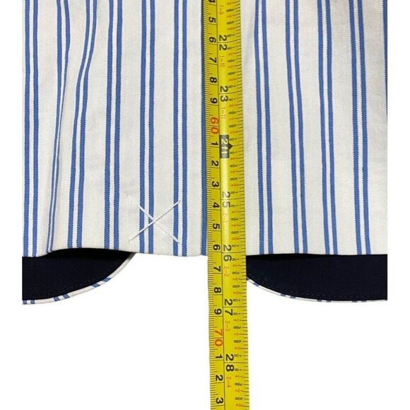 Tanya Taylor sz 2 Blazer Blue Striped Classic Preppy Designer Tailered Office - Picture 9 of 9